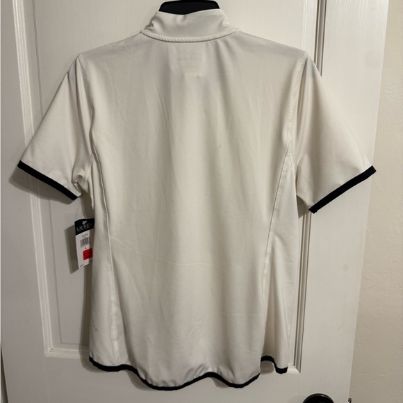 Lauren by Ralph Lauren Active Short Sleeve Athletic Zip Up Top - Picture 9 of 9